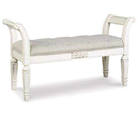 Realyn - Antique White - Accent Bench