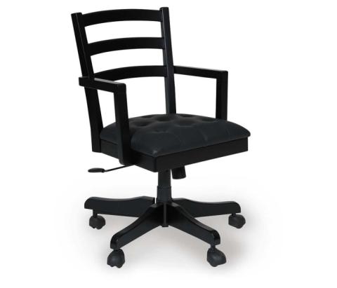 Wildenauer - Brown / Black - Home Office Swivel Desk Chair