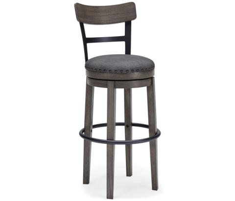 Caitbrook - Gray - Tall UPH Swivel Barstool