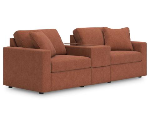 Cozymax - Spice - 3-Piece Sectional With Storage Console, 93"