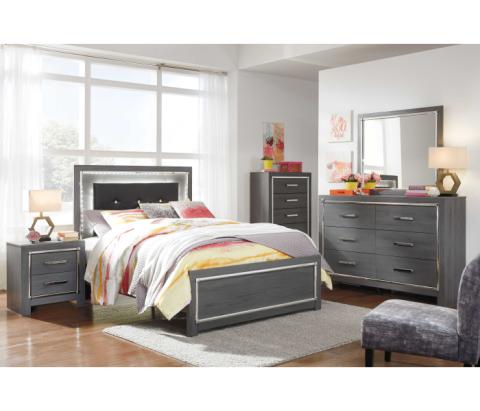 Lodanna - Gray - 5 Pc. - Dresser, Mirror, Full Panel Bed