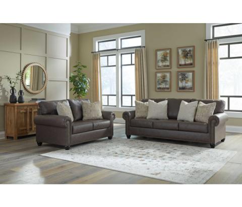 Roxmere - Umber - 2 Pc. - Sofa, Loveseat