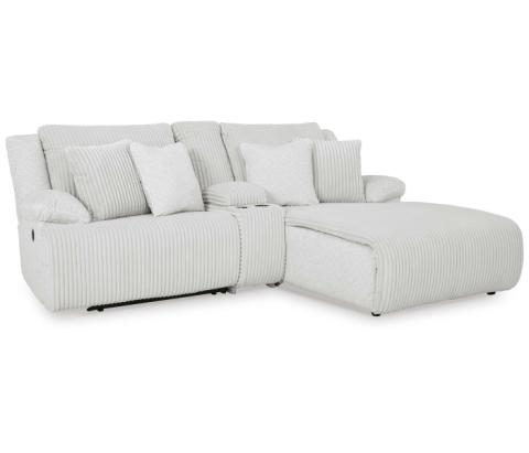 Top Tier - Alloy - 3-Piece Reclining Sectional Sofa With Raf Chaise, 96"