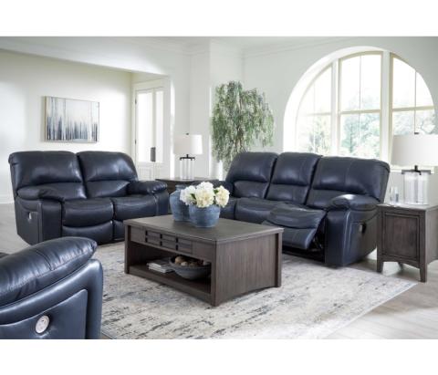 Leesworth - Ocean - 3 Pc. - Power Reclining Sofa, Power Reclining Loveseat, Power Rocker Recliner