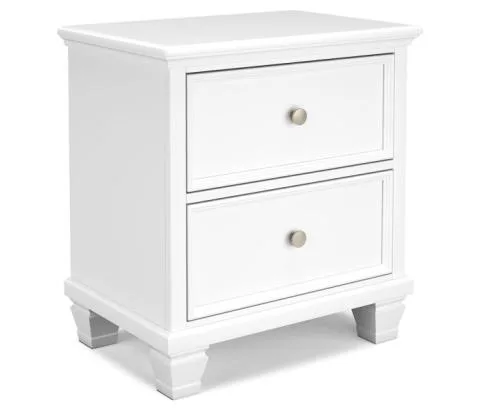 Fortman - White - Two Drawer Night Stand