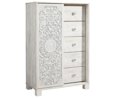Paxberry - Whitewash - Dressing Chest, 55.51" Tall