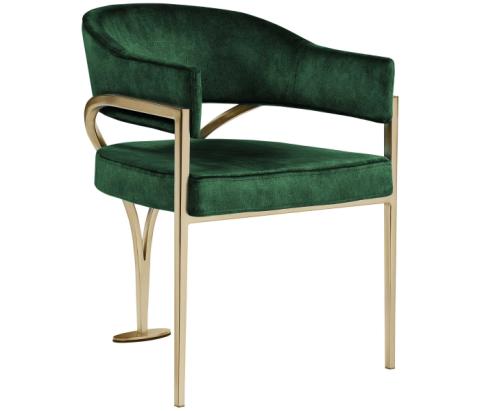 553green-c - Cozyliving Furniture  - Madelyn - Fabric Dining Chair (Set of 2) - Green