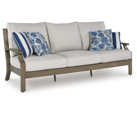 Rainier Ranch - Brown / Beige - Sofa With Cushion, 89.25"