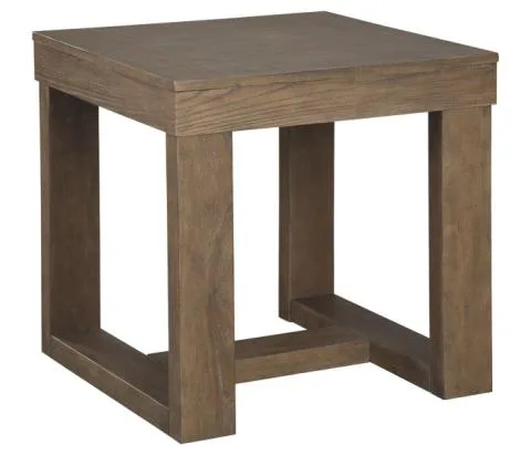 Cariton - Gray - Square End Table, 23.88"
