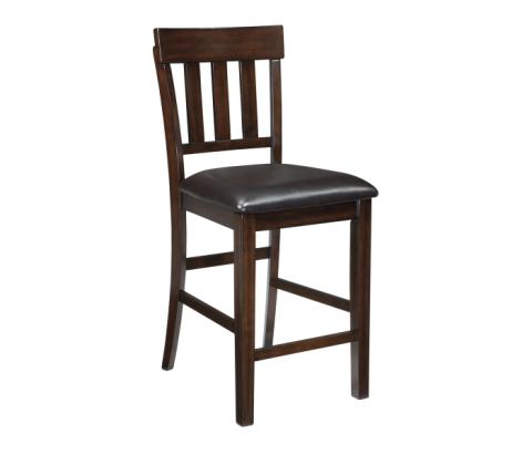 Haddigan - Dark Brown - Upholstered Barstool (Set of 2)