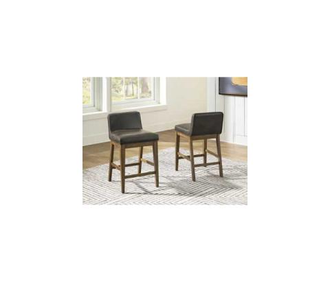 Cabalynn - Two-tone Brown - Upholstered Barstool (Set of 2)