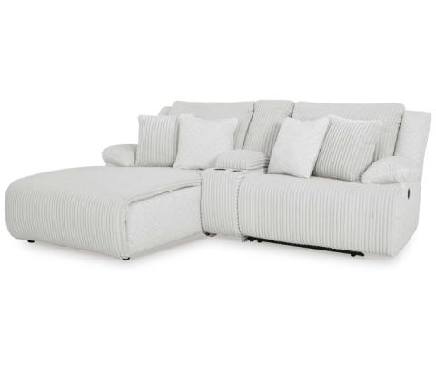 Top Tier - Alloy - 3-Piece Reclining Sectional Sofa With Laf Chaise, 96"