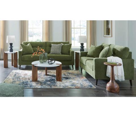 Bixler - Olive - 2 Pc. - Sofa, Loveseat