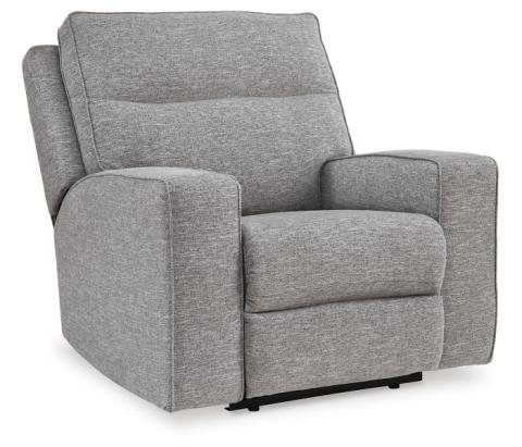Biscoe - Pewter - Power Recliner /Adj Headrest