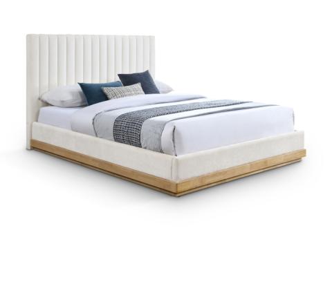 Emmet - Chenille Full Bed - Cream
