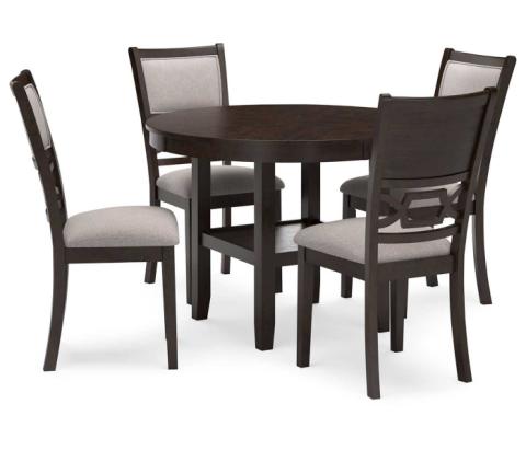 Langwest - Brown - Dining Room Table Set (Set of 5)