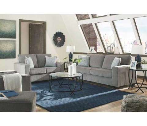 Altari - Alloy - 4 Pc. - Sofa, Loveseat, Chair, Ottoman