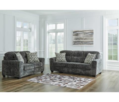 Lonoke - Gunmetal - 2 Pc. - Sofa, Loveseat