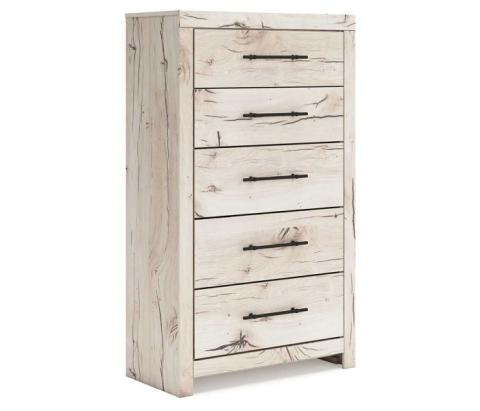 Lawroy - Light Natural - Five Drawer Chest, 54.02" Tall