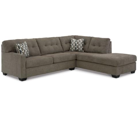 Mahoney - Chocolate - 2-Piece Sectional With Raf Corner Chaise, 105"