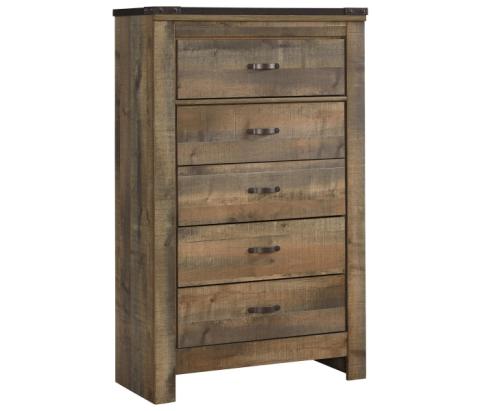 Trinell - Brown - Five Drawer Chest, 54.41" Tall