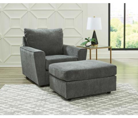 Stairatt - Gravel - 2 Pc. - Chair, Ottoman