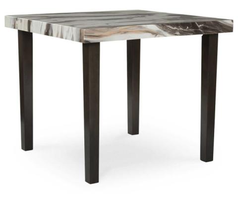 Jeshina - Dark Brown / Beige - Square Dining Room Counter Table, 42"