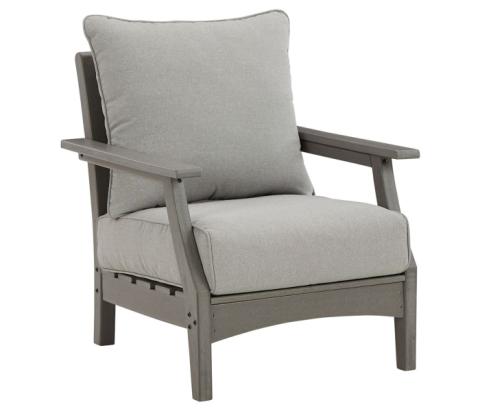 Visola - Gray - Lounge Chair w/Cushion (Set of 2)