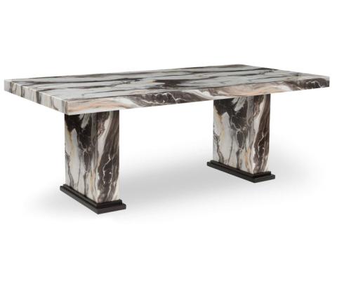 Jeshina - Dark Brown / Beige - Dining Table, 40"