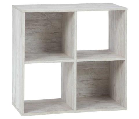 Paxberry - Whitewash - Four Cube Organizer