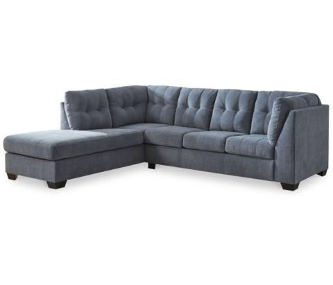 Marleton - Denim - 2-Piece Sectional With Laf Corner Chaise, 113"