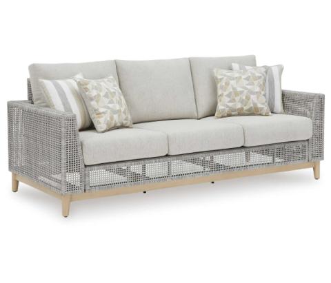 Seton Creek - Gray - Sofa With Cushion, 82.63"