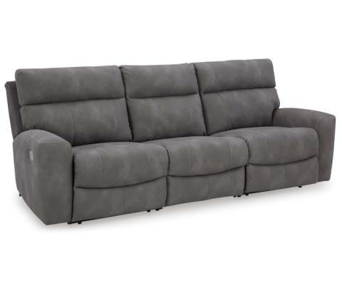 Next-Gen Durapella - Slate - 3-Piece Power Reclining Sectional Sofa, 105"
