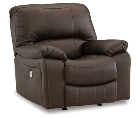 Leesworth - Dark Brown - Power Rocker Recliner
