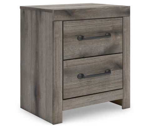 Graystorm - Brown Gray - Two Drawer Night Stand