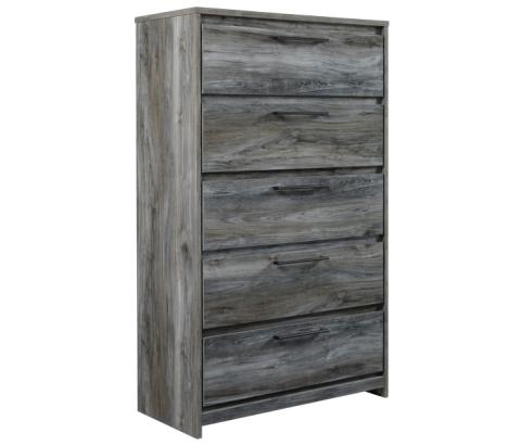 Baystorm - Gray - Five Drawer Chest, 51.06" Tall