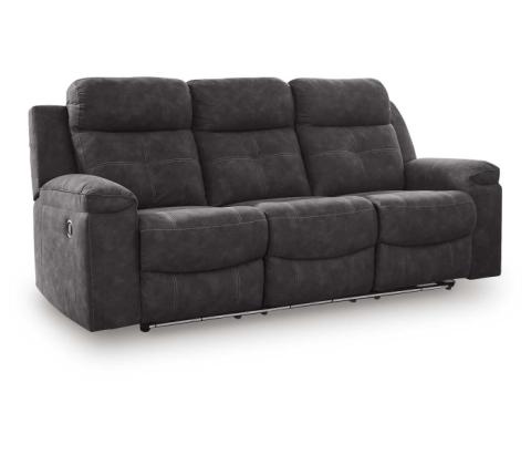 Brysonview Reclining Sofa Charcoal, 87"