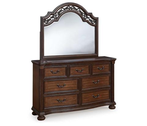 Lavinton - Brown - Dresser And Mirror, 60" Wide
