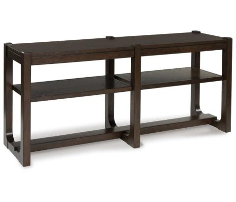 Breckington - Dark Brown - Sofa Table, 65.13"