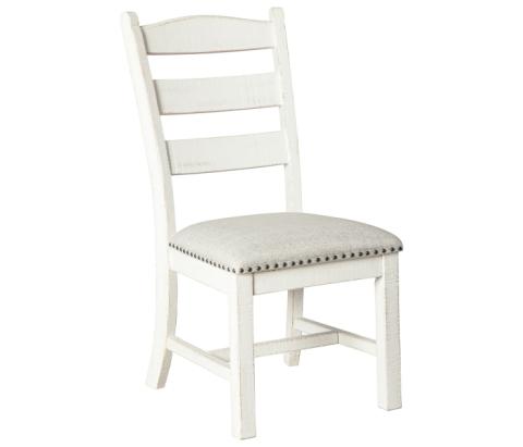 Valebeck - Beige / White - Dining UPH Side Chair (Set of 2)