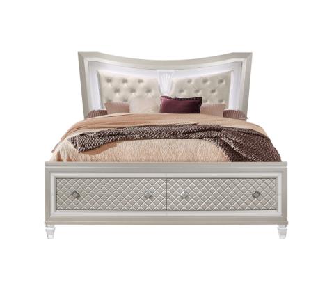 Paris - King Bed Drawers - Champagne