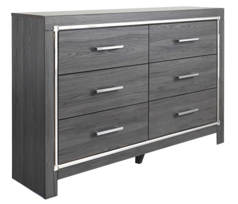 Lodanna - Gray - Six Drawer Dresser, 60.67" Wide