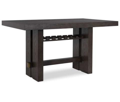Burkhaus - Dark Brown - Rectangular Dining Room Counter Table, 66"