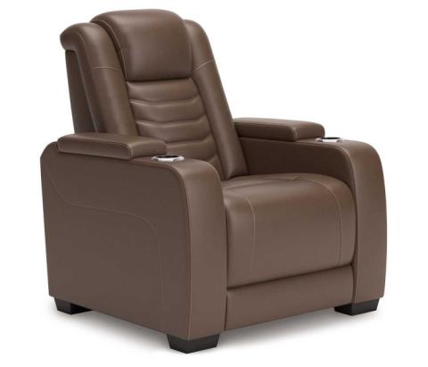 High Impact - Tobacco - Power Recliner / Adj Headrest
