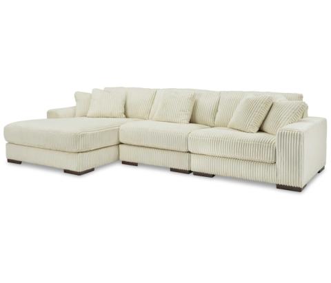 Lindyn - Ivory - 3-Piece Sectional With Laf Corner Chaise, 139"