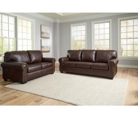 Colleton - Dark Brown - 2 Pc. - Sofa, Loveseat