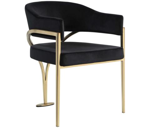 553black-c - Cozyliving Furniture  - Madelyn - Dining Chair (Set of 2) - Black