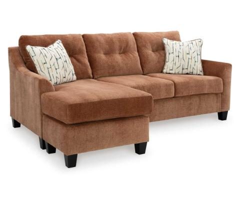 Amity Bay - Clay - Sofa Chaise Queen Sleeper, 90"