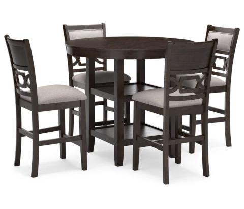 Langwest - Brown - Dining Room Counter Table Set (Set of 5)