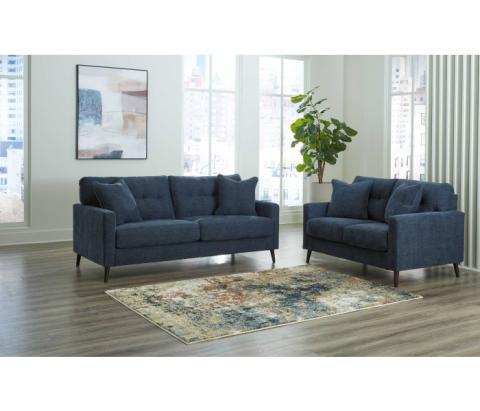 Bixler - Navy - 2 Pc. - Sofa, Loveseat